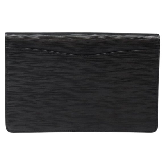 LOUIS VUITTON Epi Montaigne 27 Clutch Bag Black M52652 LV Auth 125396 - Picture 2 of 16